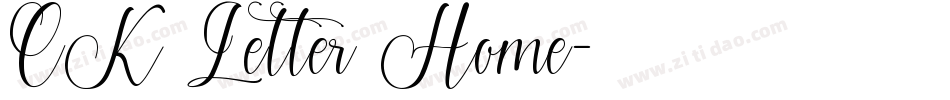 CK Letter Home字体转换